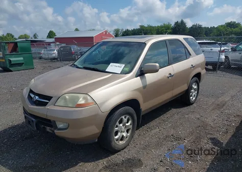 2002 Acura Mdx z USA, uszkodzony, nr VIN 2HNYD18892H535151